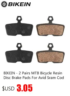 Bikein-4 пары MTB Велосипедный Спорт смолы дисковые Тормозные колодки для заядлых SRAM Код R код 2011-2014 Mountain велосипед гидравлические дисковые