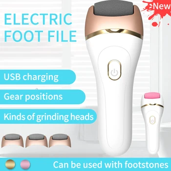 

100% High Quality Electric Foot File with 3 Roller Heads for Feet Callus Remover Hard Dead Skin Remover Foot Rasp Foot Care Tool