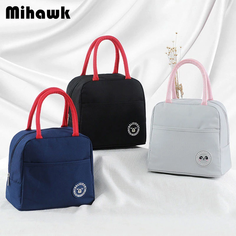 

Mihawk Lunch Bag Women Kids Oxford Insulated Cooler Box Men Thermal Insulation Food Picnic Bento Tote Case Accessories Zip Stuff