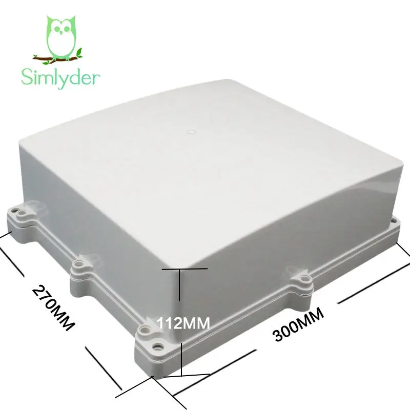 

1Pc 300x270x112mm Waterproof Plastic Enclosure Box Electronic Project Instrument Case Outdoor Junction Box Wall Mounting