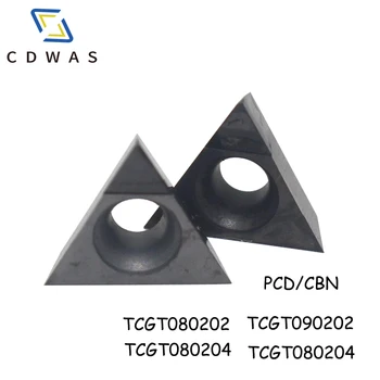 

PCD CBN TCGT080202 TCGT080204 TCGT090202 TCGT090204 Carbide Inserts CNC Diamond insert For Lathe Milling Tools