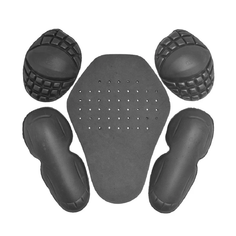 5X Motorcycle EVA Riding Shoulder Elbow Back Protectors Pad Racing Armour Safety