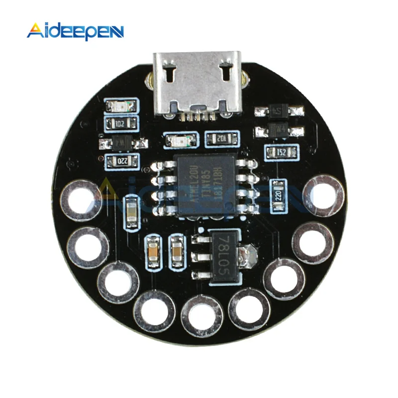 Микро-usb LilyPad ATTINY85 модуль Board Development макетная плата для Arduino микроконтроллера низкой мощности