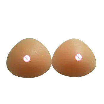 

LIZ Free Shipping Silicone Breast Forms Beautiful Lady False Big Boobs Triangular Shape For Breast Cancer Women 600-800g