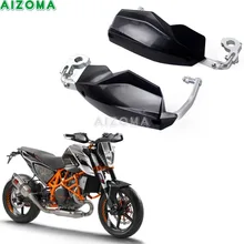Handguards Supermoto Dupla Esportes Motocicleta Preta Universal 22/28mm Escova Guardas Para KTM Duke 125/200/ 250/390/690/790/1290