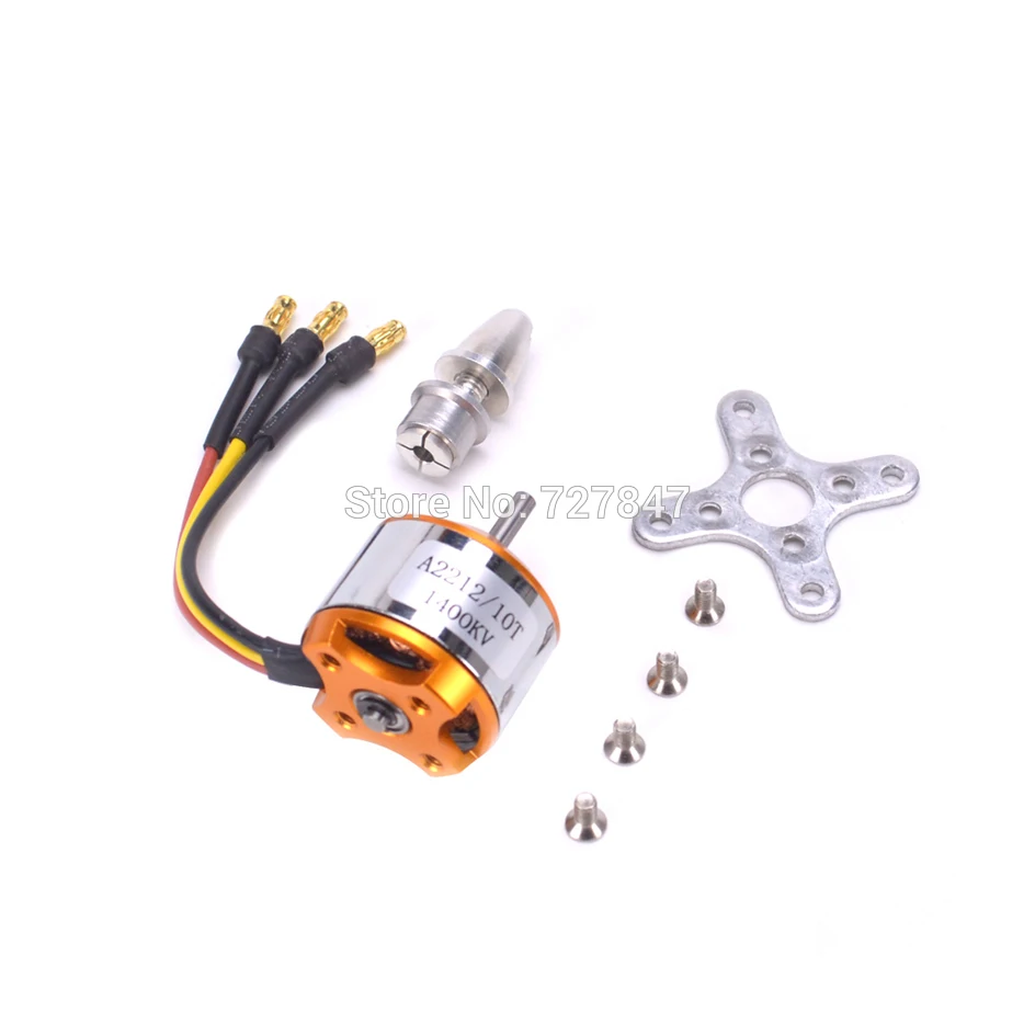 A2212 2212 1400KV/2200 KV бесщеточный двигатель 40A ESC 6035/8060 пропеллер SG90 9G микро сервопривод для радиоуправляемого вертолета с фиксированным крылом - Цвет: Just2212 1400KVMotor