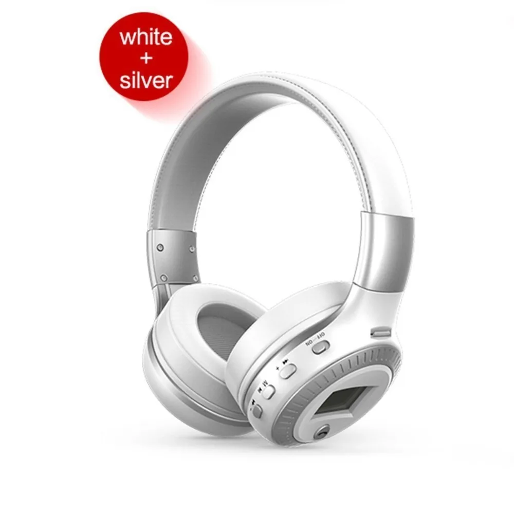 

B19 LCD Display Wireless Headphone Stereo Bluetooth HiFi TF Card FM Radio Headset with With Microphone FM Radio TF Card Play