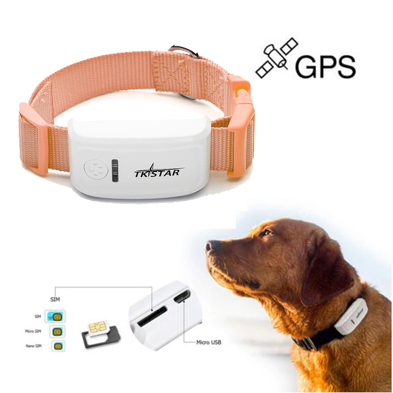 Mini pet gps tracker Realtime GSM GPRS tracking System waterproof level IPX6 gps locator Free Shipping