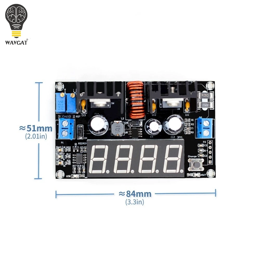 VHM-101 цифровой дисплей DC 5A 180 Вт регулируемый CC CV понижающий источник питания модуль зарядки аккумулятора Напряжение Амперметр светодиодный драйвер