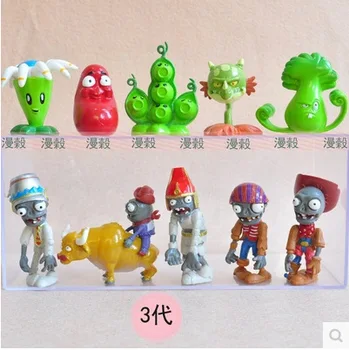 

10pcs/lot 4-8cm Plants vs Zombies Collection PVC Toys PVZ Plant Zombies Action Figures Toys