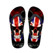 Nouvelle Arrivée Marque D’été Flip Flops Hommes Sandales Pantoufles Occasionnels chaussures Crâne Hommes de Plage Flip Flops Mâle Plus La Taille Livraison gratuite
