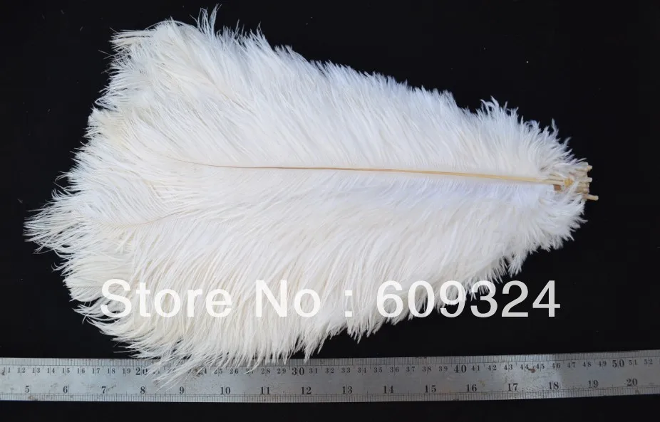 100 шт дешевые белые Плюмаж из страусиного пера White12-14inch Свадебные украшения Эйфелева звезда