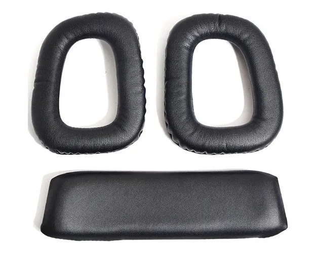 

High quality Replacement Top Headband Cushion Pad + Ear Pads Cushions Cover for Logitech G35 G930 G430 F450 Headset