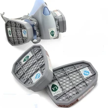 Высококачественный Углеродный фильтр для маски Силиконовый Многофункциональный респиратор противогаз краска спрей пестициды Промышленная защитная маска