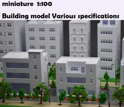 Миниатюрная модель здания материал s ABS сборка строительство различные технические характеристики DIY материал для сцены песок стол