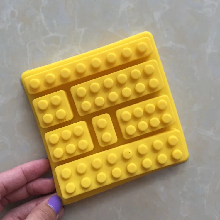 Инструмент для торта Lego Игрушка форма кирпича силиконовая шоколада Fandont ледяной