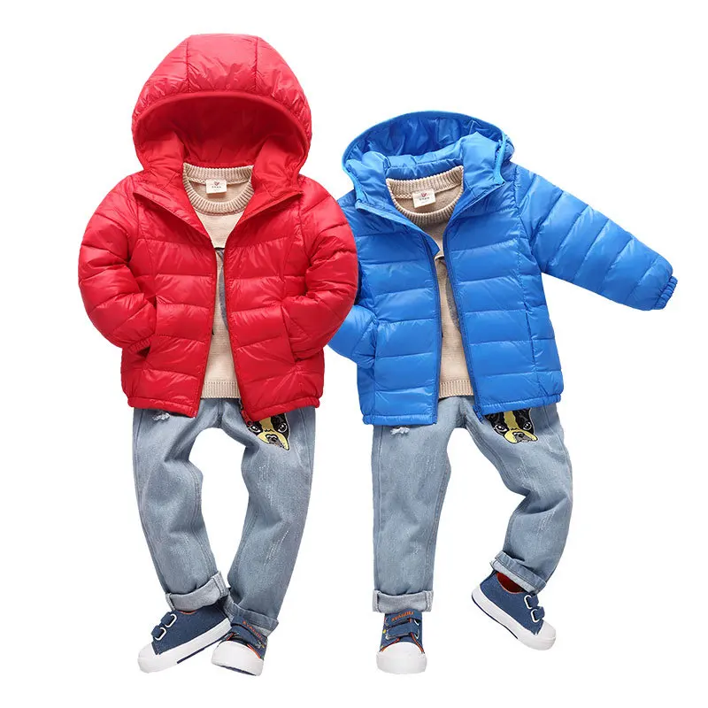 

Fashion 2019 Winter Childrens Down Jackets Toddler Down Coats Filled White duck down Candy Color Coat Girls Pink Jackets Zipper