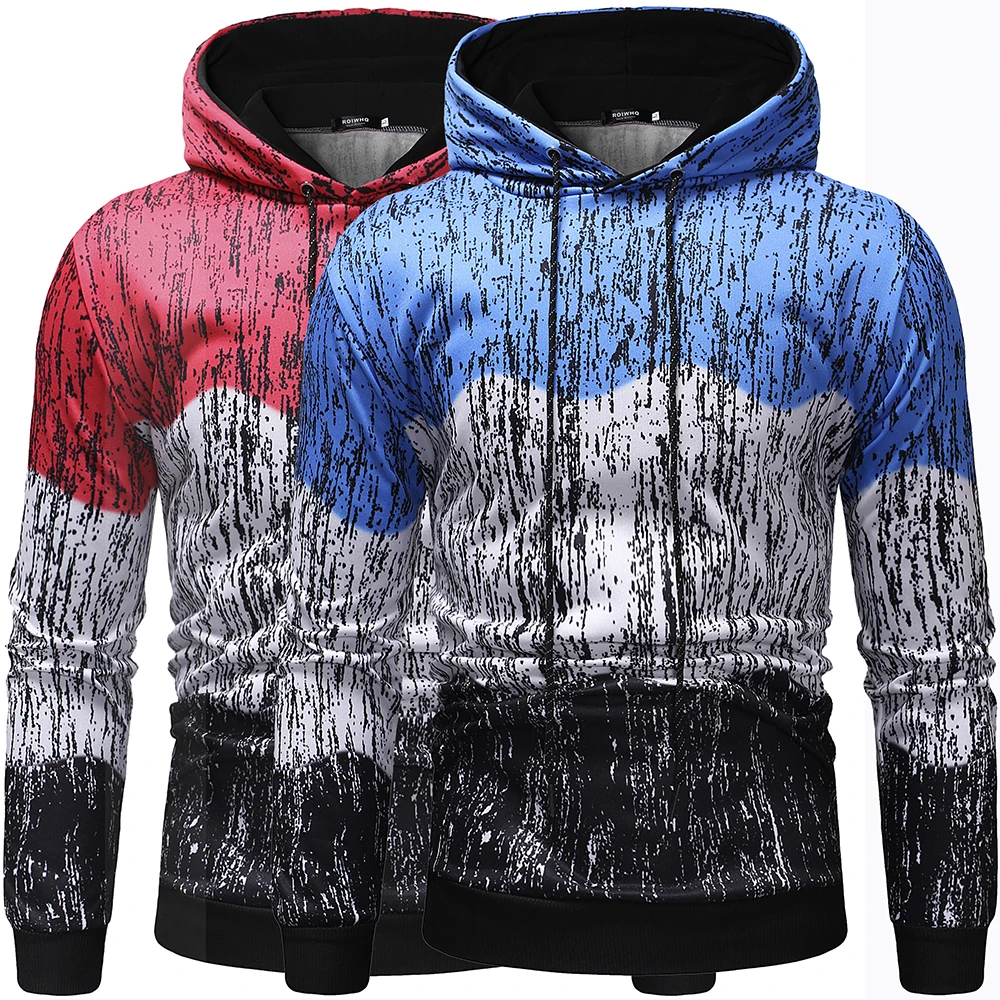 

2019 men's fashion sportswear color trend pullover men's casual sportswear men's boutique sportswear