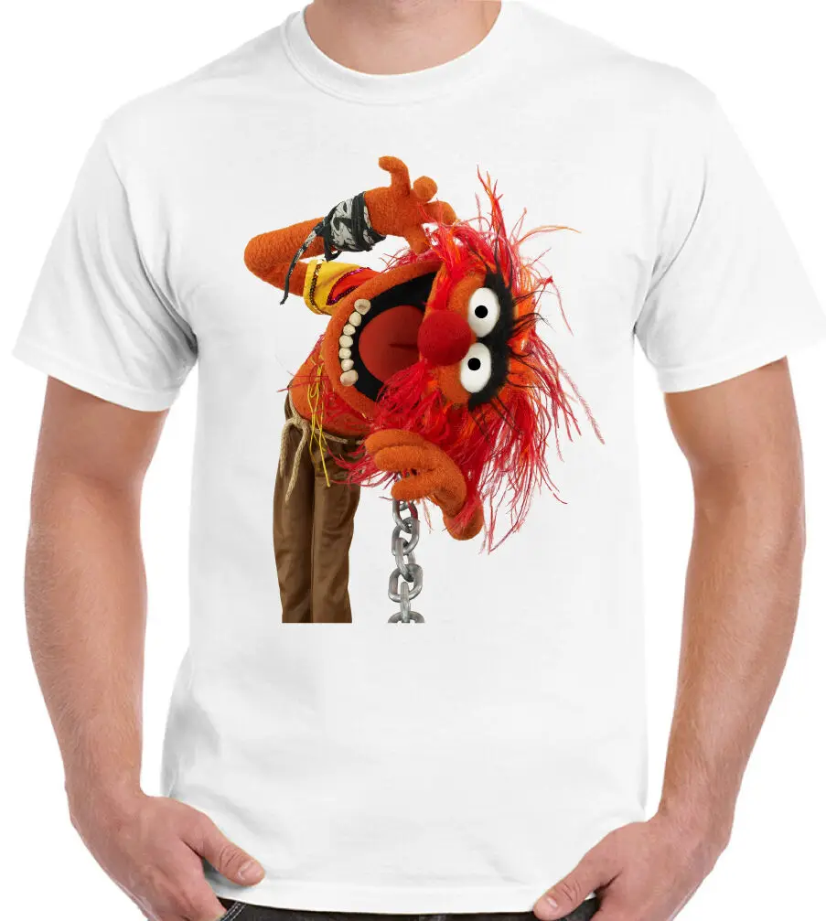 The Muppets Band-Animal ~ Мужская смешная ретро и крутая футболка! Барабанные Новые футболки