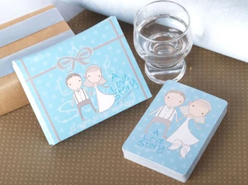

50sets wedding favor gift and giveaways -- A Love Story Playing Cards Poker game Bachelorette Party Favor