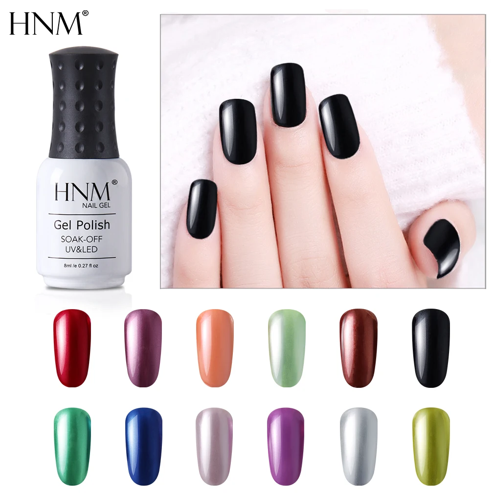HNM 8 мл Gelpolish Лето Базовый Топ грунтовка гель светодиодный светильник 12 Цветов