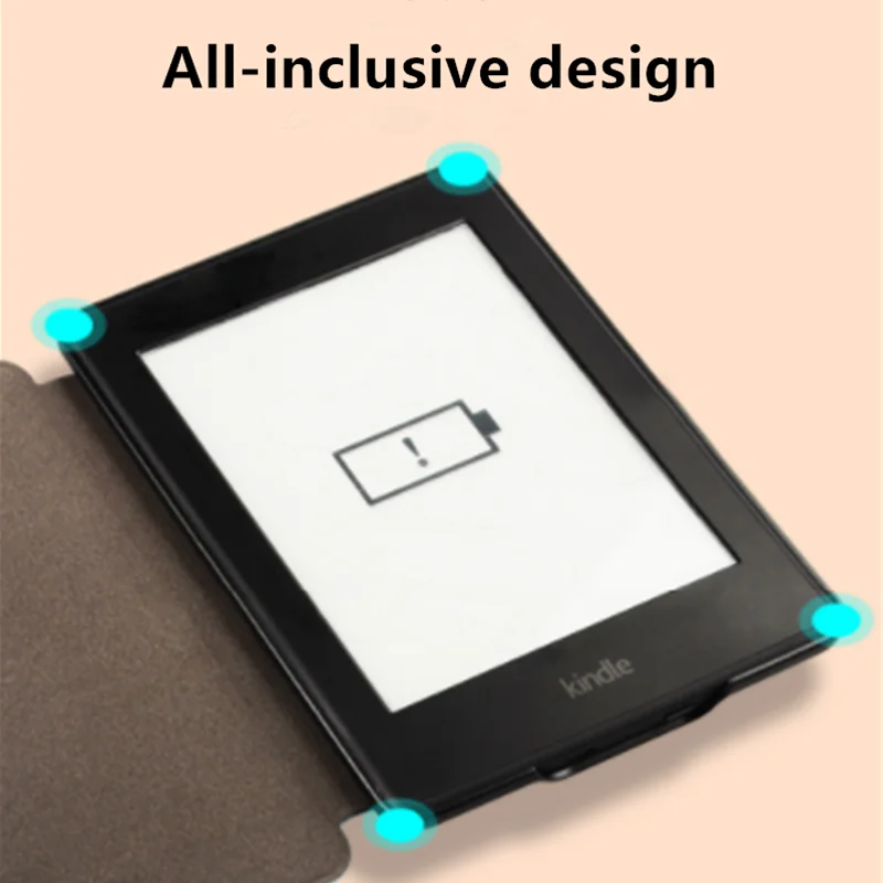 Тонкий Шелковый Чехол книжка из искусственной кожи для всех New Kindle Paperwhite 4 6 &quot2018 10