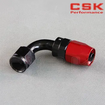 

AN12 90 degree Aluminium oil hose fitting oil adaptor Reusable Swivel Hose end adapter oil cooler fitting