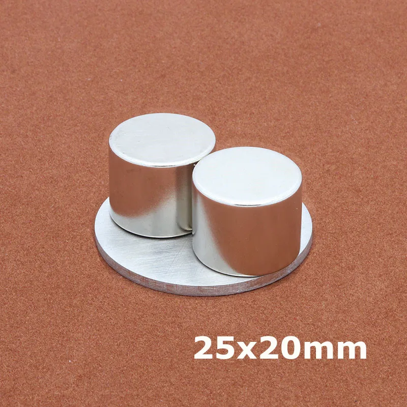 

5Pcs 25 x 20mm neodymium magnet 25mm*20mm strong rare earth neodymium magnets Powerful NdFeB permanent round magnetic 25x20mm