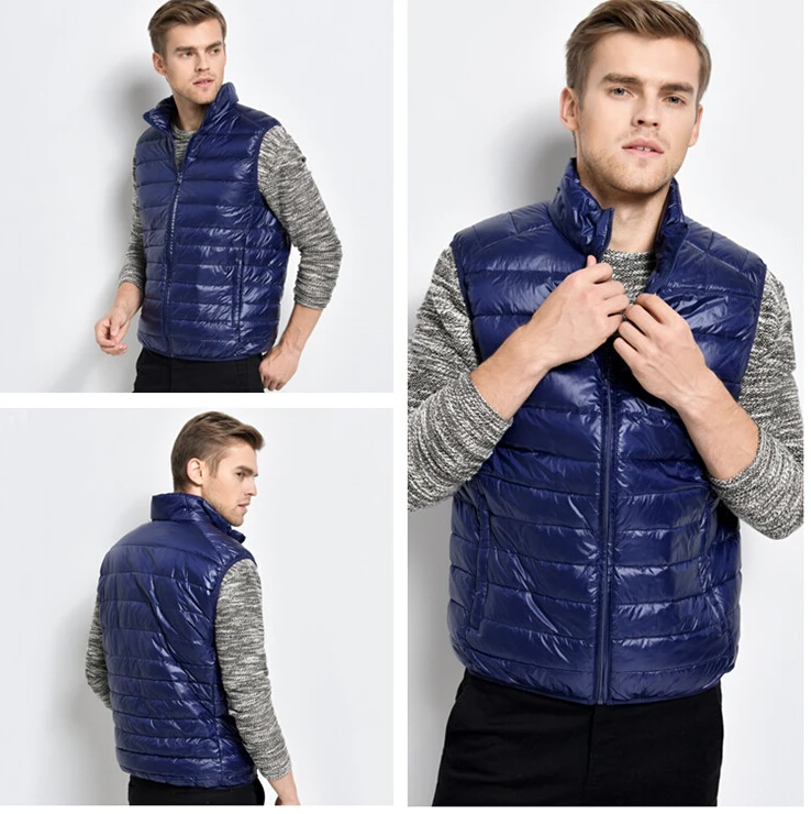 

Jacket Sleeveless Casual Coats down Vest Men winter Waistcoat V652