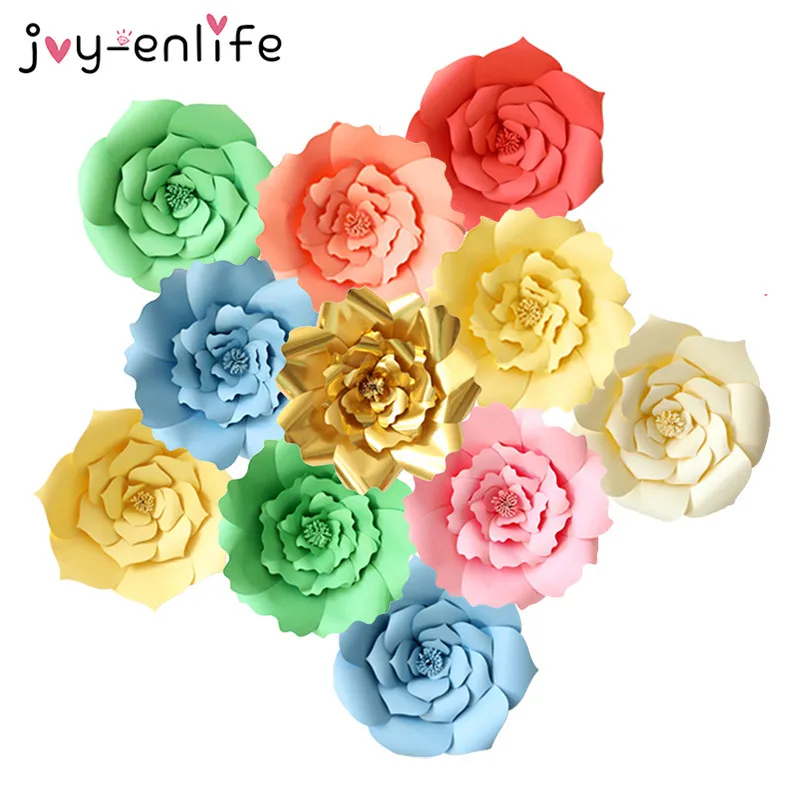 JOY-ENLIFE 1 шт. 30 см/40 см DIY Бумага цветы фон декоративные искусственные цветы украшения на свадьбу на день рождения вечерние украшения дома