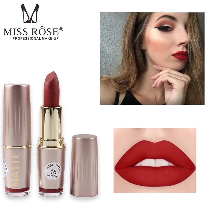 Miss Rose Professional матовая губная помада стойкий водостойкий оттенок Сексуальная