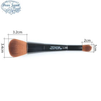 

Black double ended Makeup brushes Foundation sculpting Eyeshadow Powder contour Make up brush Cosmetic Beauty tool new arrival