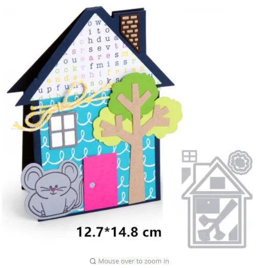

Big House Metal Cutting Die Scrapbooking Card Making DIY Photo Album Craft Dies Embossing Die Cut Paper Template Decoration