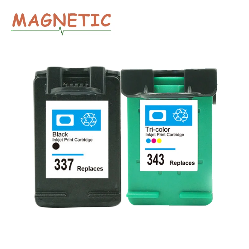 2 шт. картридж для принтера HP337 343 Photosmart C4180 C4190 2575 8050 D5160 Deskjet 6940 D4160 337|ink cartridge|compatible ink