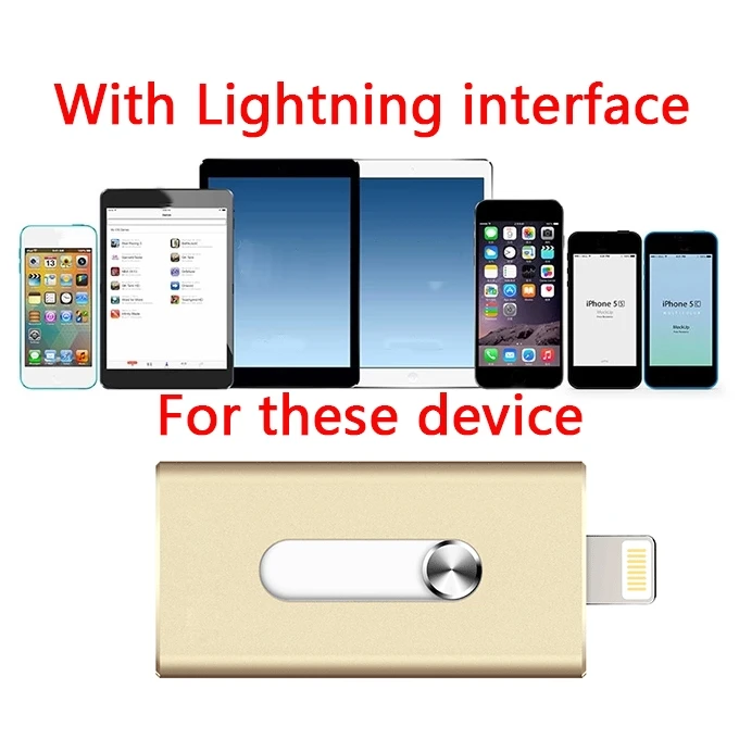 Pendrive 16GB 32GB 64GB For iPhone OTG USB Flash Drives 100% Capacity