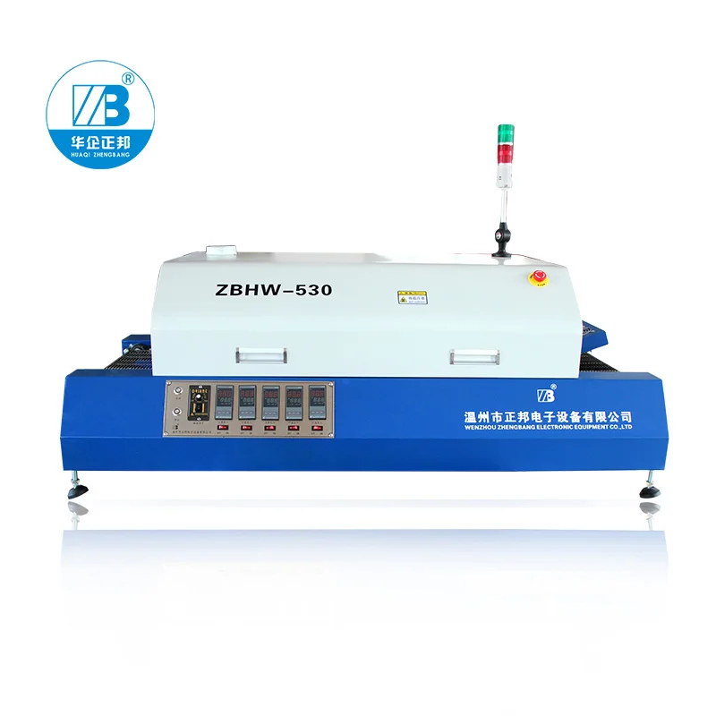 

Hot Air Heating Reflow Soldering Oven,ZBRF530 Reflow Solder Oven PID Control Temperature Machine,5 Zones SMT Reflow Oven Machine