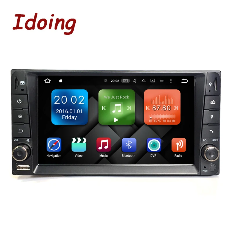 

Idoing 2GB RAM Steering-Wheel 7" For Toyota Universal 2Din Android 6.0 Car Multimedia Player GPS Built-in 3G Dangle Fast Boot