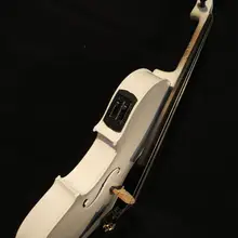 Белый лак цвета 1"-16" электрическая акустическая скрипка, чудесный звук
