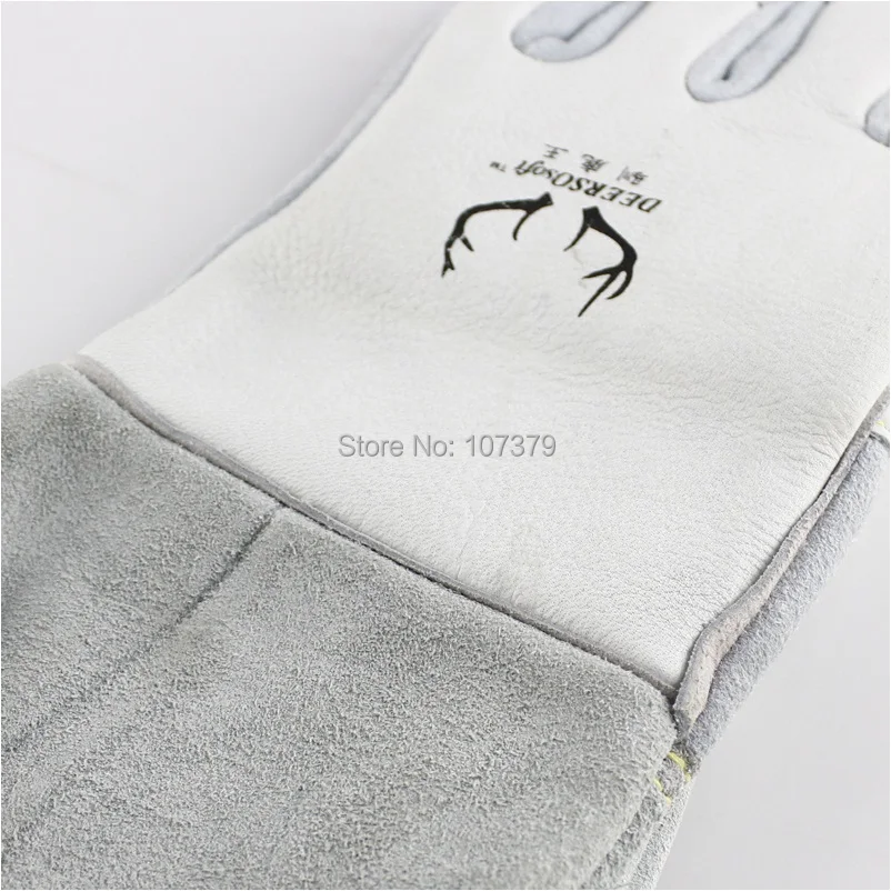 Кожаные Защитные перчатки оленья кожа сварщик рабочие перчатки олень кожа TIG MIG сварочные перчатки
