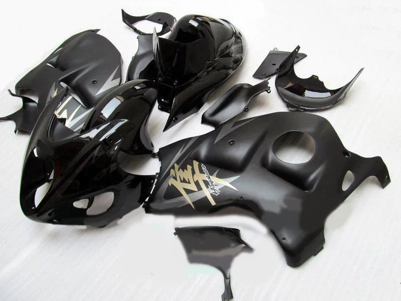 Комплект обтекателей для SUZUKI Hayabusa GSXR1300 96 99 00 07 GSXR 1300 1996 1999 2007 ABS глянцевый и матовый черный Обтекатели набор+ подарки SH24