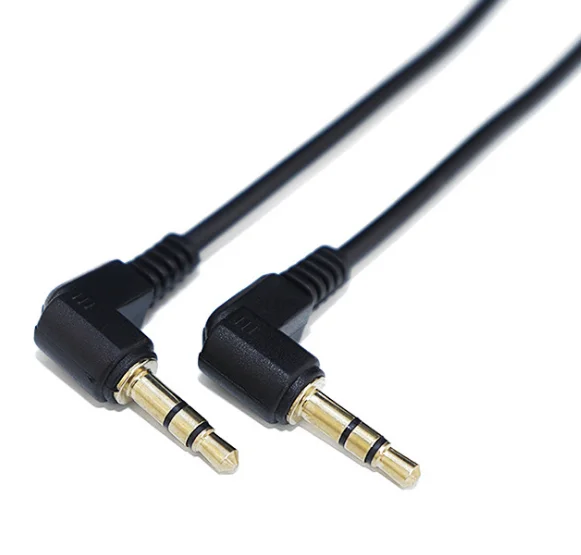 

1m 3.5mm Elbow Audio Line Male to Male Audio Cable Aux Cable Audio Cord Aux Extension Cable For Mobile Phone Car