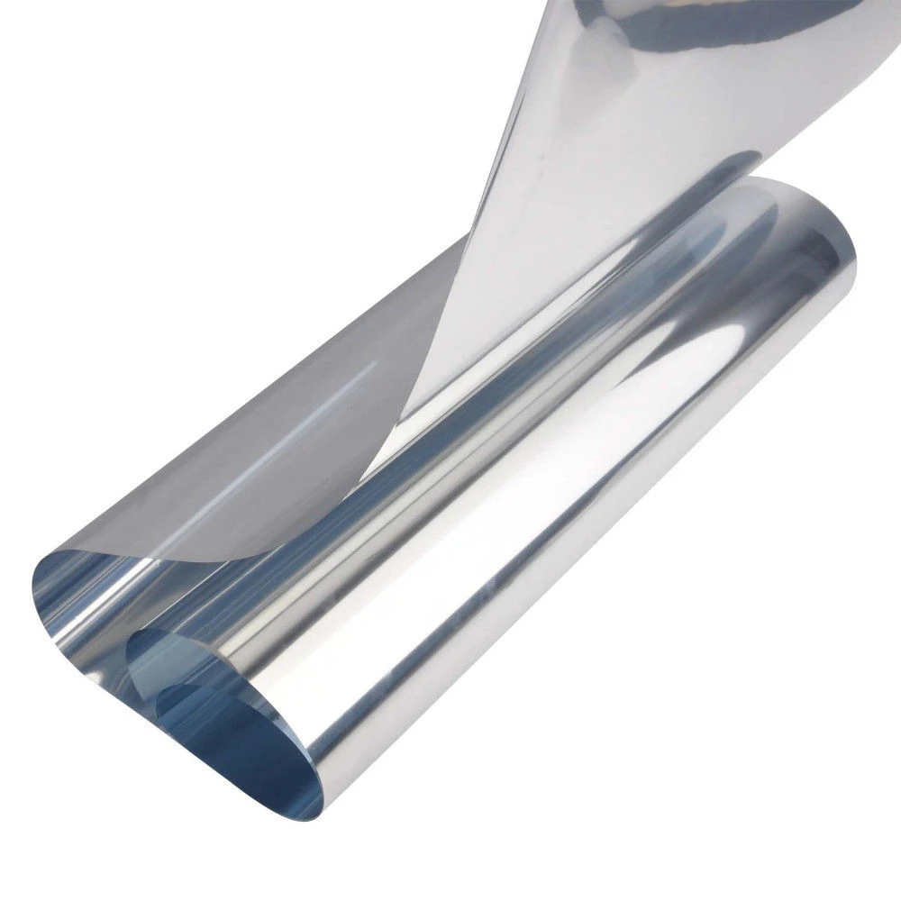 Special Price 1.52x60m Silver Reflective One Way Mirrored Effect solar tint Commercial Window Tints Sun Shade Window Tints Privacy Solar Films