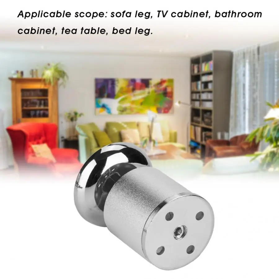 

4Pcs/set Adjustable Height Furniture Legs Made By Rolled Steel Aluminum For Table Bed Sofa Level Feet Cabinet
