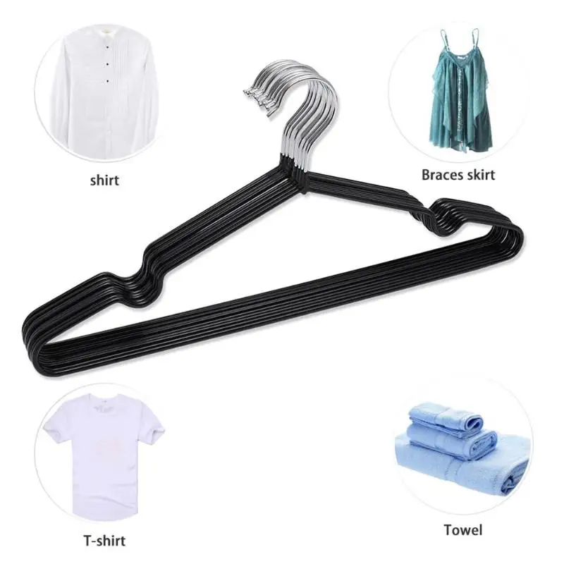Buy 10pcs Non Slip Metal Adults Clothes Hangers Hook