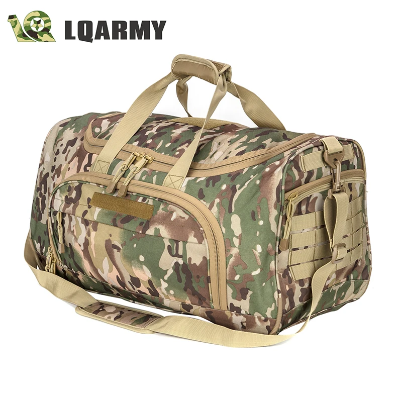 

LQARMY 68.6L Military Large Duffel Bag Shoulder bag Handbag Dual-use Package for Fitness, Swim and Travel (OCP)