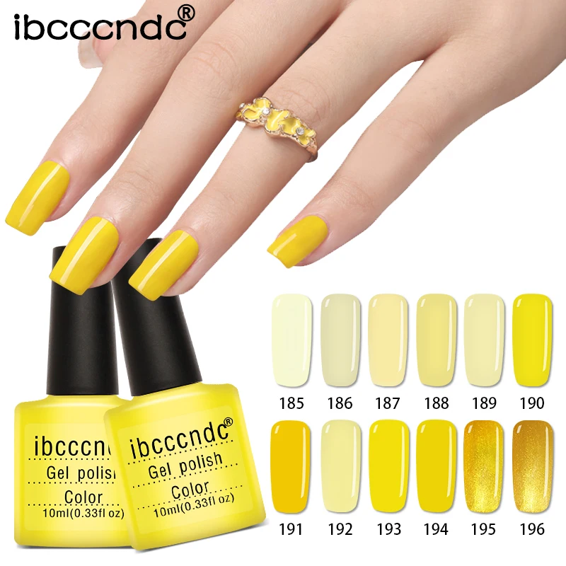 1954 49 De Réduction12 Couleurs 10 Ml Uv Gel Vernis à Ongles Jaune Série Gel Vernis Semi Permanent Vernis à Ongles Gel Vernis Laque Gelpolish