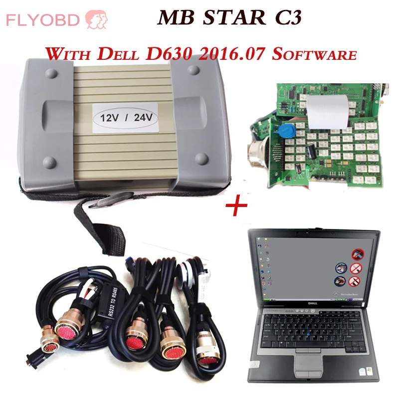 

2019 Best Quality MB STAR C3 Diagnostic Tool with Software HDD MB C3 Pro Diagnosis Multiplexer with D630 Diagnostic Laptop