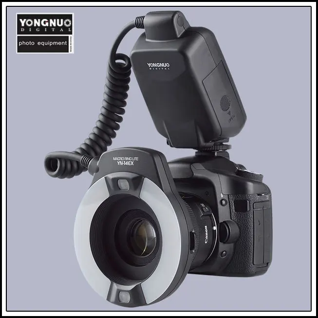 Yongnuo YN-14EX YongnuoYN 14EX ttl светодиодный кольцевой светильник для макросъемки для Canon 5D Mark II 5D Mark III 6D 7D 60D 70D 700D 650D