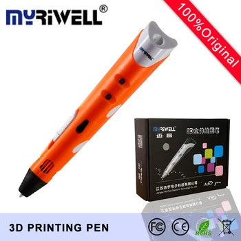 Original Myriwell 3D Pen MR3DP-001A Best Children DIY Gift Graffiti Pen 3D Stereo Drawing Pen Compatible 1.75mm ABS/PLA Filament