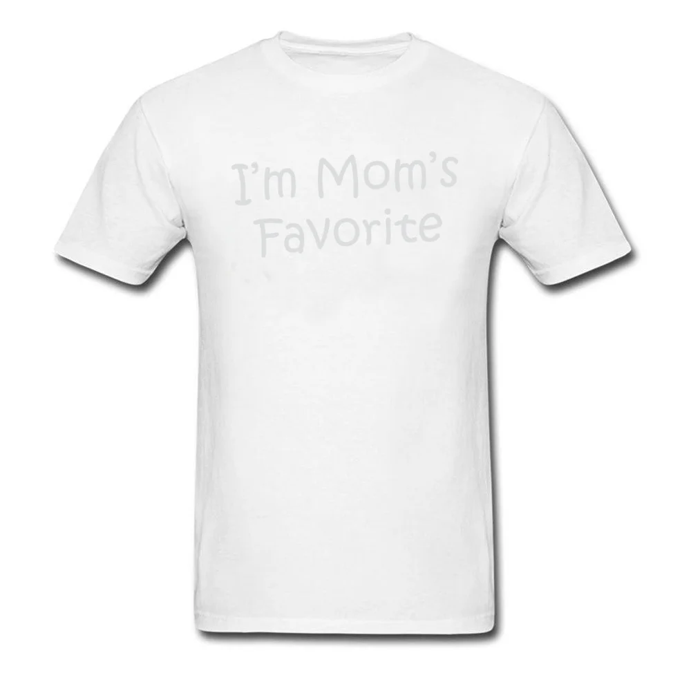 Camisa Im Moms Favorite Men T Shirts Prevailing Summer Short Sleeve O-Neck 100% Cotton Fabric Tops T Shirt Fitness Tight T-Shirt Im Moms Favorite white